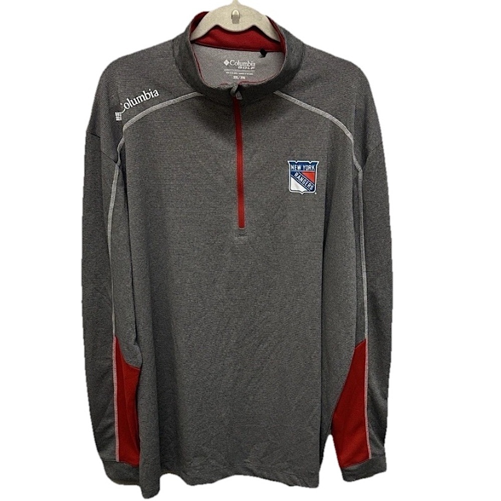 Columbia Men's Pullover Sweater Shirt‎ 1/4 Zip,2XL, Performance NY RANGERS NHL
